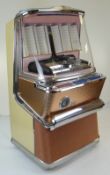 STYLISH VINTAGE AMI MODEL-H JUKEBOX, c. 1957 JAH-200, SERIAL NO. 370973 with nickel/dime, quarter