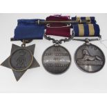 MEDALS: EGYPT CAMPAIGN GROUP comprising undated Egypt Medal (5044, Sergeant J. Merritt, M. S. Corps)