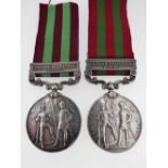 MEDALS: INDIA MEDAL, 1895-1902 (3134 PTE M. GLENNON 1st BATTALION EAST LANCASHIRE REGIMENT) with