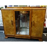 ASSORTED FURNITURE to include Sheraton-style mahogany sideboard, 166cms wide, Art Deco burr walnut