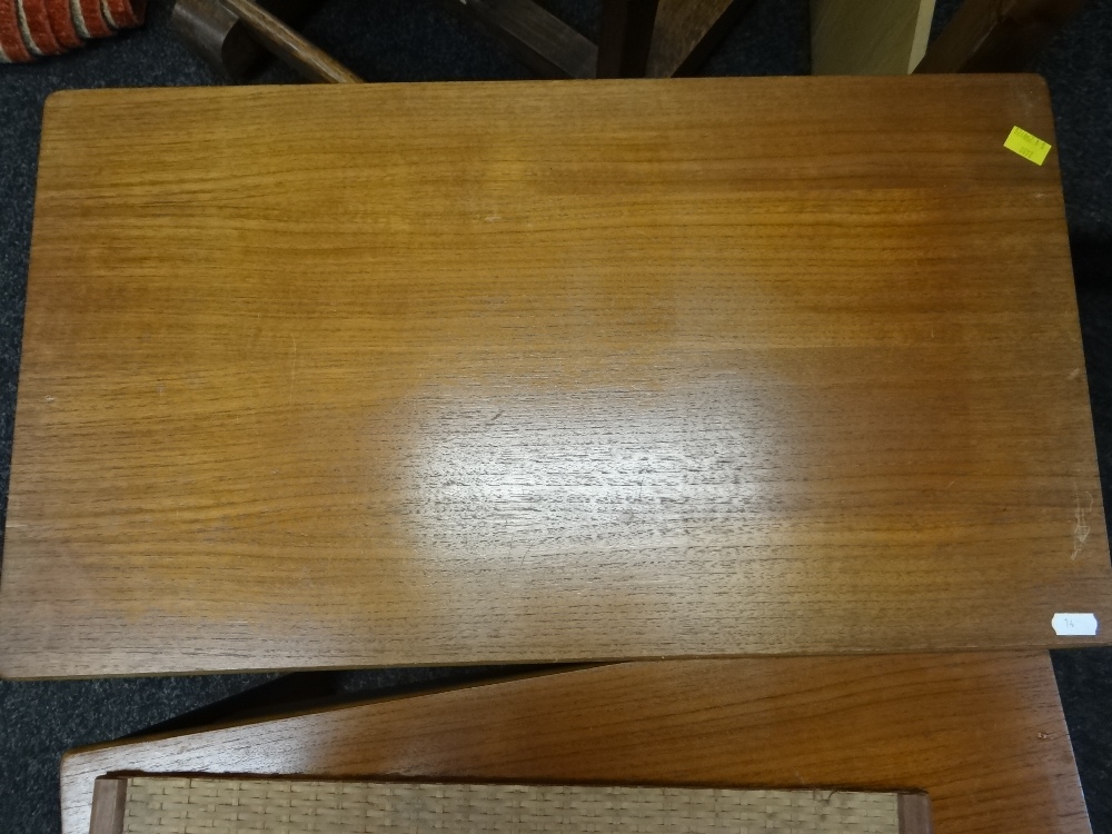 DANISH TEAK OCCASIONAL FURNITURE BY JOHANNES ANDERSEN OF DENMARK including butler's tray on - Image 7 of 20