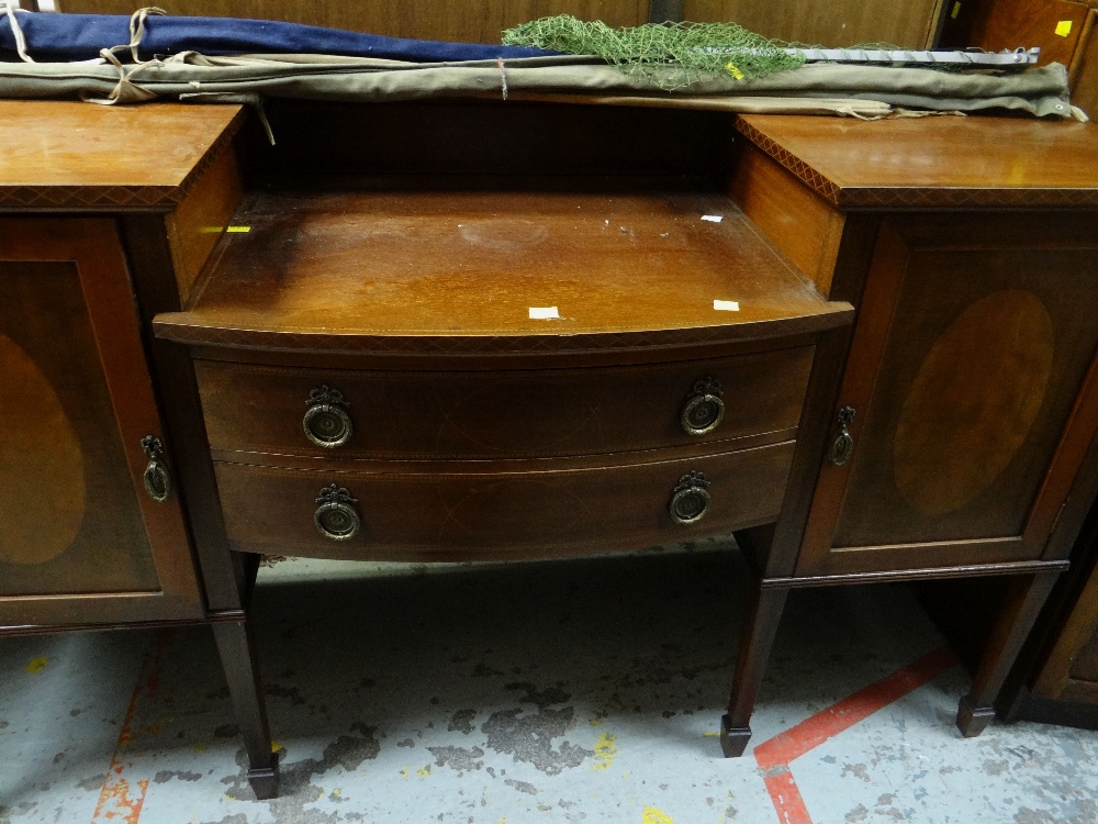 ASSORTED FURNITURE to include Sheraton-style mahogany sideboard, 166cms wide, Art Deco burr walnut - Image 4 of 4