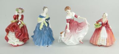 FOUR ROYAL DOULTON FIGURINES, Top O' The Hill HN1834, Janet HN1537, Mt Best Friend HN3011,