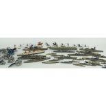 ASSORTED TREMO LEAD ALLOY MODEL BATTLESHIPS, Dinky Queen Mary liner and a small group of tin plate