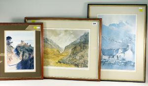 AUDREY HIND limited edition (195/540) colour print - Llanberis Pass, Gwynedd, entitled in pencil '