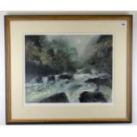 WILLIAM SELWYN colour limited edition (19/300) print - river landscape, 39 x 51cms
