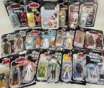 BOX OF TWENTY THREE STAR WARS FIGURES, all part of the 'Retro Collection' by Kenner 2018-2020, all