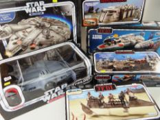 SELECTION OF MODERN BOXED STAR WARS TOYS mainly vehicles, all boxed