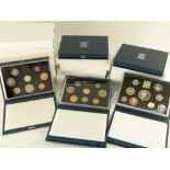 NINETEEN BOXED ROYAL MINT UNITED KINGDOM PROOF COIN COLLECTION SETS including 1983, 1984, 1985,