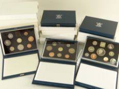 NINETEEN BOXED ROYAL MINT UNITED KINGDOM PROOF COIN COLLECTION SETS including 1983, 1984, 1985,