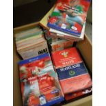ASSORTED RUGBY UNION INTERNATIONAL PROGRAMMES including Wales v France, 1950-2000, Wales at home