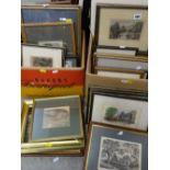 ASSORTED PICTURES & PRINTS including 19th Century portrait of a gentleman After Stewardson and