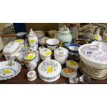 ASSORTED DECORATIVE CABINET CHINA ORNAMENTS including Spode golfing ETC