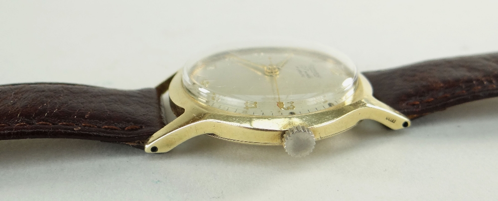 VINTAGE 9CT GOLD ROTARY GENTLEMANS WRISTWATCH, Swiss cal. 645 (ETA 2370) manual wind 17-Jewel - Image 4 of 7