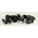 CANON SLR PHOTOGRAPHIC EQUIPMENT: including Canon A1 camera body with Canon 28mm wide angle lens,