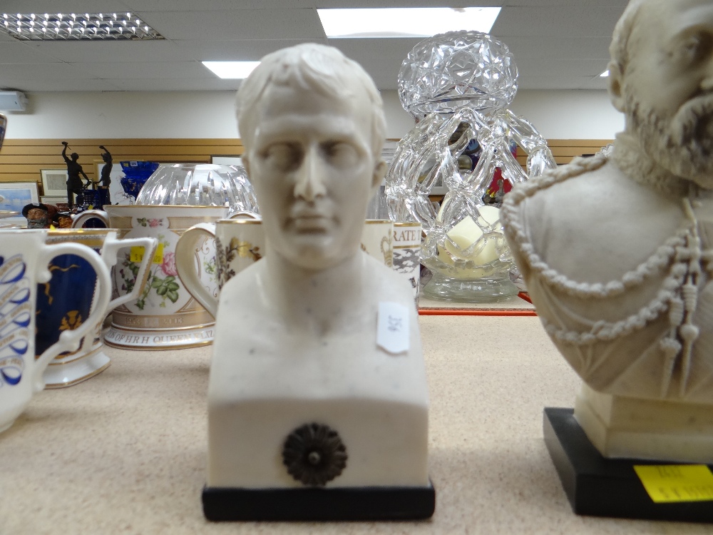 ASSORTED CLASSICAL-STYLE & 19TH CENTURY-STYLE MODEL LIBRARY BUSTS of Napoleon, Aristotle, Beethoven, - Image 8 of 8