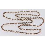 9CT GOLD BELCHER NECKLACE, 13gms