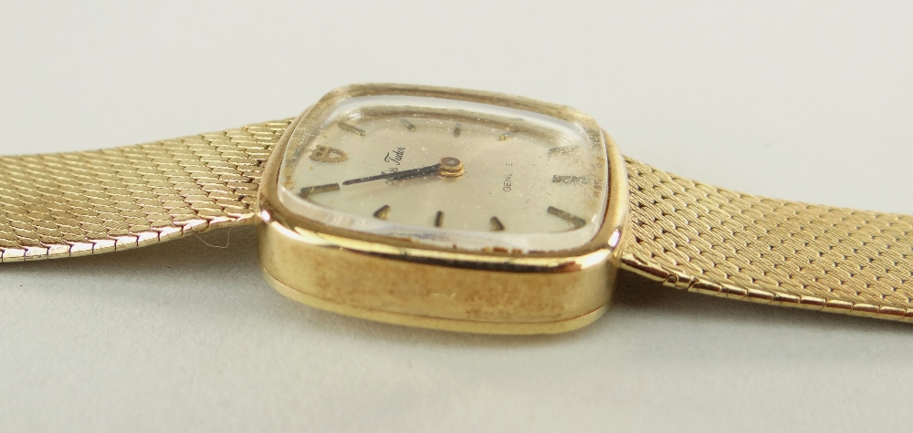 9CT GOLD 'MISS TUDOR' GENEVE LADIES WRISTWATCH, 28.1gms - Image 4 of 6