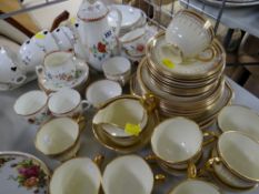 ASSORTED DECORATIVE TEA & COFFEE WARES including a Royal Worcester 'Astley' part coffee service,