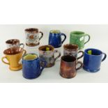 ASSORTED EWENNY MUGS including a pair of tapering mugs, three Edward VIII commemorative mugs, four