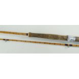 HARDY PALAKONA 'THE WYE' TWO-PIECE SPLIT CANE ROD, 10ft 7in