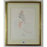 AFTER JEAN COCTEAU (1889-1963) limited edition (3/200) colour lithograph - Eye Spy, signed and dated