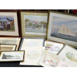 ASSORTED PRINTS including The America's Cup, After Tim Thompson ETC
