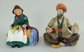 TWO ROYAL DOULTON FIGURINES, Omar Khayyam HN2247 and Silks and Ribbons HN2017 (2)