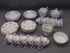SHELLEY COLUMBIA BONE CHINA PART TEASET, 19 piece and Richmond Rose Thyme part teaset 20 pieces