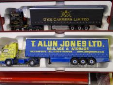 CORGI 150TH SCALE HAULIERS OF RENOWN, two Limited Edition models including CC15201 Man TGX Curtain