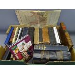 VINTAGE & LATER BOOKS, a quantity with a folding linen back map of Wales