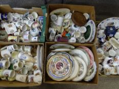 LARGE GOOD MIXED QUANTITY OF VICTORIAN & LATER COMMEMORATIVES, decorative plates and other