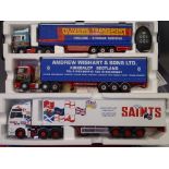 CORGI 150TH SCALE LIMITED EDITION TRUCKS to include CC12937 Scania Topline Curtain Side Trailer with