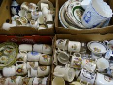 EARLY 20TH CENTURY COMMEMORATIVES, Victorian wash bowls and later commemorative pottery, porcelain