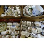 EARLY 20TH CENTURY COMMEMORATIVES, Victorian wash bowls and later commemorative pottery, porcelain