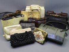 VINTAGE HANDBAGS a quantity along with a selection of cocktail purses