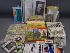 INTERESTING EPHEMERA, continental postcard, Tea, cigarette and other card collection including a