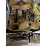 VINTAGE WOODEN BLOCK & MOULDING PLAINS a quantity