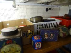 VINTAGE COMMEMORATIVE TINS, a good quantity