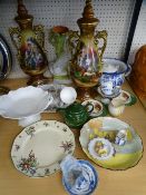 MIXED POTTERY, PORCELAIN & GLASSWARE by Royal Doulton, lossolware, Carltonware, Royal Albert and