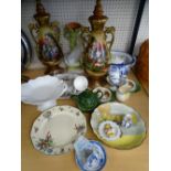 MIXED POTTERY, PORCELAIN & GLASSWARE by Royal Doulton, lossolware, Carltonware, Royal Albert and