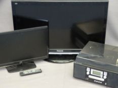 PANASONIC 37" TV, LOGIK 24" TV/DVD and a Neostar multi hifi system E/T