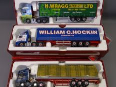 CORGI 150TH SCALE HAULIERS OF RENOWN, THREE LIMITED EDITIONS to include CC13822 Mercedes Actros