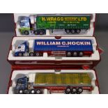 CORGI 150TH SCALE HAULIERS OF RENOWN, THREE LIMITED EDITIONS to include CC13822 Mercedes Actros