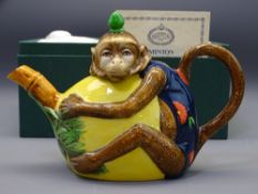 MINTON ARCHIVE COLLECTION MONKEY TEAPOT in original box with certificate, Limited Edition No 233