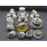 GLADSTONE MONTROSE BONE CHINA TEASET, 30 pieces, a Chinese Eggshell part teaset, Japanese cup and