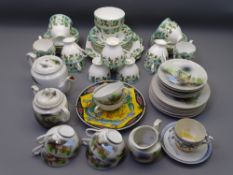 GLADSTONE MONTROSE BONE CHINA TEASET, 30 pieces, a Chinese Eggshell part teaset, Japanese cup and