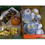 DECORATIVE POTTERY & PORCELAIN including Victorian copperlustre, Wedgwood Jasperware ETC