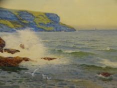 WILLIE STEPHENSON watercolour - Great Orme, Llandudno 1894, 33 x 59cms