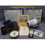 MIXED COLLECTABLES - a quantity including a hallmarked silver Institute of Quarrying Long Service